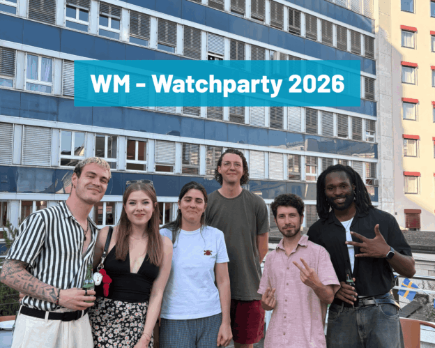 WM-Watchparty an der NSH Basel: Fussball, Austausch und spannende Quizfragen ⚽